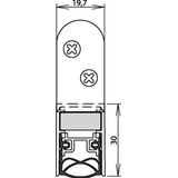 Athmer Türdichtung Schall-Ex Ultra WS 1-290 2-s.L.1083mm Alu.silberf.HLT Athmer,