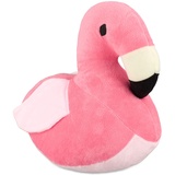 Relaxdays Türstopper Flamingo, dekorativer Türpuffer, für Boden, stehend, gefüllt, innen, Deko, Stoff