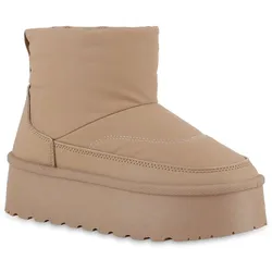 Damen Winter Boots in Hellbraun