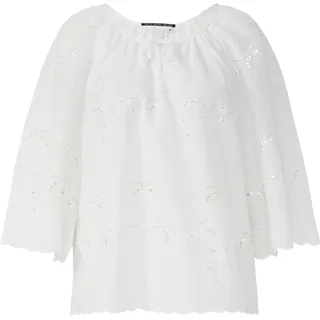 QS Bluse Leichte Bluse mit Lochstickerei Weiß 32