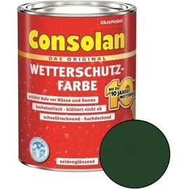 Consolan Wetterschutz-Farbe 750 ml moosgrün seidenglänzend