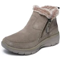 SKECHERS Easy Going - Cool Zip! Damen Stiefelette Taupe EU