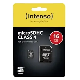 Intenso microSD Class 4 + SD-Adapter 16 GB