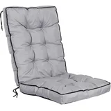 GARDEN KING ROYAL REST Auflage Hochlehner Gartenstuhlkissen Sitzkissen 50 x 50 x 80 cm Sitzpolster für Stühle mit Hoher Lehne Bindebändern Gesteppt