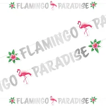 amscan® Partykette Flamingo Paradise 135 cm Mehrfarbig