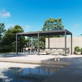 Weide Classic Pergola 3 x 6 m inkl. 4 Seitenteile Anthrazit