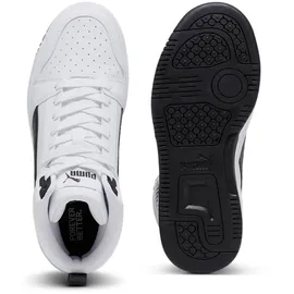 Puma Rebound V6 Mid Unisex Weiß/Schwarz 36