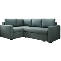 Luxusbetten24 Schlafsofa Designer Sofa Cortino, mit Schlaffunktion und Stauraum grün