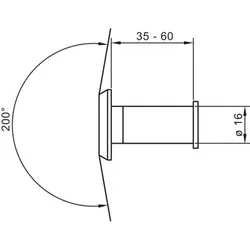 WET-Türspion, 3980, 200°