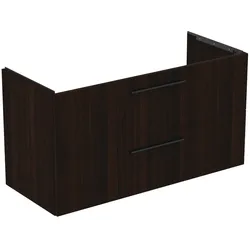 Möbelwaschtischunterschrank i.life B 2 Auszüge Siphonausschnitt auf der linken Seite 1200x505x630mm Weiß matt