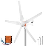 VEVOR Windgenerator 500W, 12V Windkraftanlage mit MPPT Controller, 2m/s Startwindgeschwindigkeit 5 Blätter Windkraftgenerator Windkraftturbinengenerator für Stromergänzung