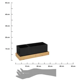 5five simply smart 5five - herausnehmbarer Organizer aus bambus Bava Schwarz