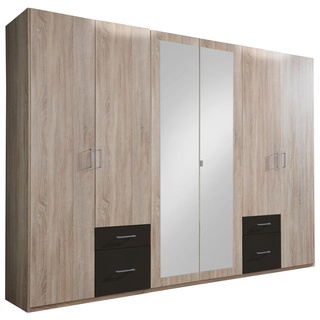 270 x 210 x 58 cm Eiche Nachbildung/graphit