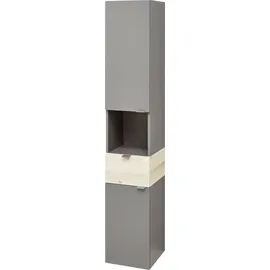 Pelipal Quickset 394 Hochschrank 30 cm Quarzgrau/Akzent Beige/Grau Holz
