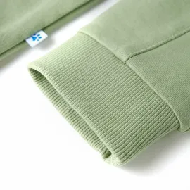 vidaXL Kinder-Kapuzenpullover mit Reißverschluss Helles Khaki 128