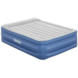 BESTWAY Tritech Queen Reinforced Doppel-luftbett Mit Eingebauter Pumpe - Grey - 203 x 152 x 56 cm