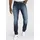 delmao Stretch-Jeans »"Reed"«, gerader Beinschnitt, Used-Look-Waschung, niedrige Leibhöhe