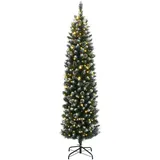 vidaXL Künstlicher Weihnachtsbaum Schlank Weiß 240 cm