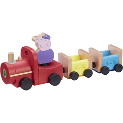 eOne Spielzeug-Auto Peppa Wutz Holz Spielzeug - Eisenbahn (mit Opa Wutz Figur) bunt