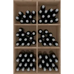 Godello Serie Weinregal aus hellem Kiefernschrank 6 Würfel