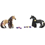 SCHLEICH 42580 Beauty Horse Andalusier Stute, für Kinder ab 4+ Jahren & 42581 Beauty Horse Criollo Definitivo Stute, für Kinder ab 4+ Jahren, Horse Club Sofia's Beauties - Spielset