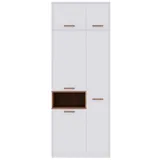 marmex möbel Drehtürenschrank Grant 88 x 235 x 54 cm Eiche