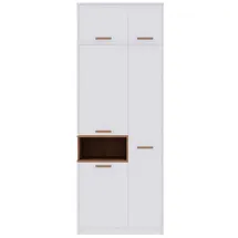 marmex möbel Drehtürenschrank Grant 88 x 235 x 54 cm Eiche