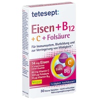 Merz Consumer Care GmbH Tetesept Eisen+b12+c+folsäure Filmtabletten