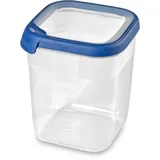 Curver KETER Verstärkter Behälter, Dunkelblau, Eco Line, Quadratisch, Large (6.2L), Lebensmittelbehälter