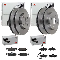 Nk Bremsscheiben + Beläge Vorne + Hinten Passend Für Ford Mondeo 2 Bap Bfp Bnp: Bremsbelagsatz, Scheibenbremse A.b.s.: 36809 Ashika: 50000317 Ate: 130