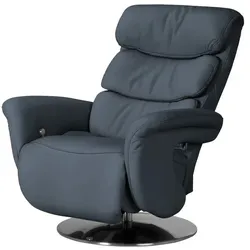 himolla Relaxsessel Leder 7628 ¦ blau ¦ Maße (cm): B: 83 H: 109 T: 90