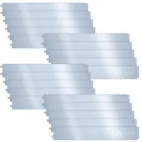 VOUNOT Vounot® Rasenkante verzinkt Metall, Beeteinfassung 20m, X 18cm,