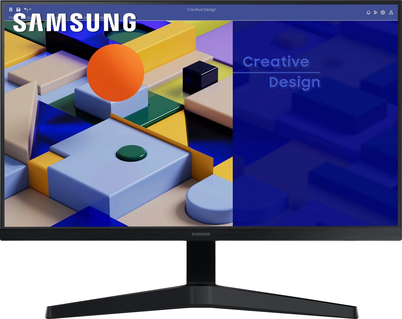 Samsung S27C314EAU LED-Monitor (68,6 cm/27 ", 1920 x 1080 px, Full HD, 5 ms Reaktionszeit, 75 Hz, IPS) schwarz
