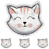 Relaxdays Kühlpads Katze 10046696_1420 transparent 11,0 x 10,0 cm,