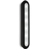 Briloner LED Push Light mit Timer, Unterbaulampe, Schrankleuchte, Unterschrankleuchte, Selbstklebend, Schwarz,