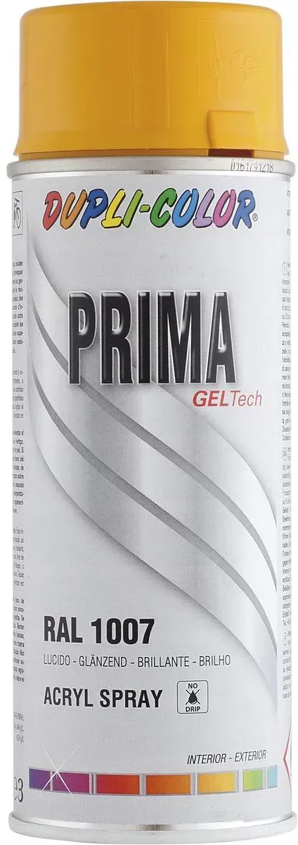 Lackspray Prima 400ml, chromgelb glänzend / RAL 1007