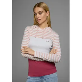 KangaROOS Kapuzenshirt Rosa / Weiß 52/54
