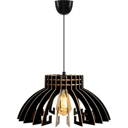 WellHome Deckenlampe 55cm in Schwarzem Design Krone