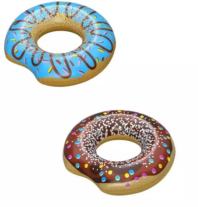 Bestway® Schwimmring Donut Ø 107 cm - Blau oder Schoko