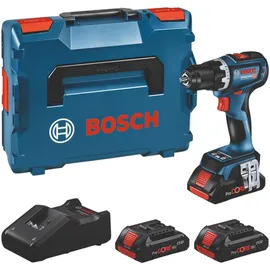 Bosch GSR 18V-90 C inkl. 3 x 4,0 Ah + L-Boxx