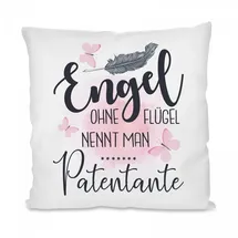 Herzbotschaft Dekokissen 40 x 40 cm Weiß