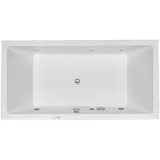 Duravit Whirlpool Starck 1800x900mm Einbauversion mit zwei Rückenschrägen, Jetsystem