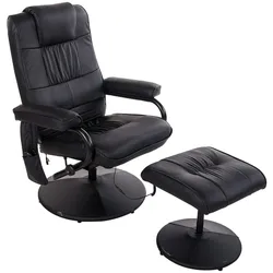 HOMCOM - Massagesessel - schwarz