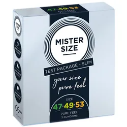 Mister Size «Slim (47-49-53)» Anprobierpackung - Maßkondome (3 Kondome) 3 St