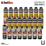 Brandschutzschaum B1 Bauschaum 15x750ml 1x Reiniger Montageschaum Pistolenschaum