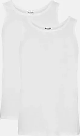 Resteröds ORIGINAL Ripp-Tanktop 2er-Pack GOTS Weiß M
