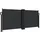 vidaXL Seitenmarkise 100 x 1000 cm Schwarz Polyester