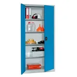 CP Stahlschrank 0130287-300_S10001 lichtblau 4 Fachböden 93,0 x 40,0 x 195,0 cm, aufgebaut, 1 St.