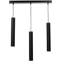 Licht-Erlebnisse 3-flg. GU10 62 cm schwarz Metall