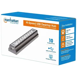 Manhattan 10 Port USB 2.0 Hub